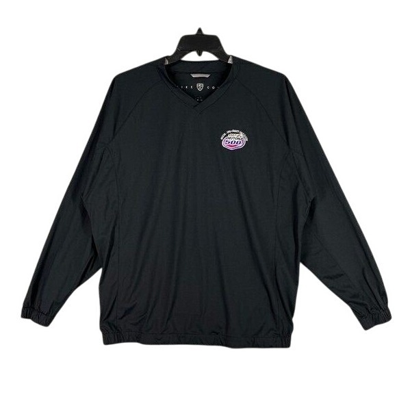 Nike Other - Nike Golf Windbreaker Pullover Mens L Black Streetwear Golfcore Daytona 500 Y2K